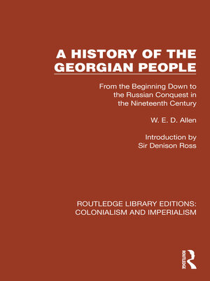 cover image of A History of the Georgian People